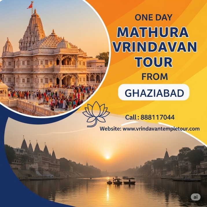 One Day Mathura Vrindavan Tour From Ghaziabad