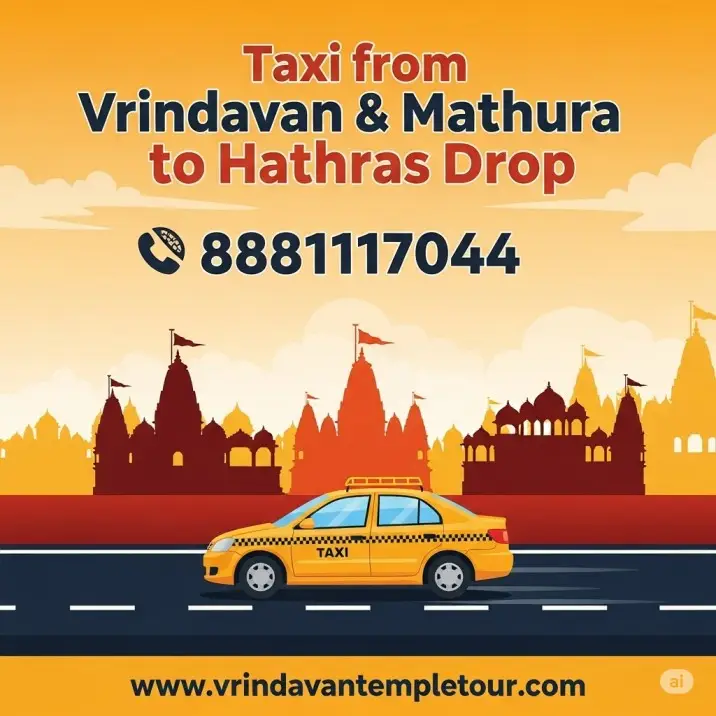 Taxi from Vrindavan & Mathura to Hathras Drop – One Way Cab Service