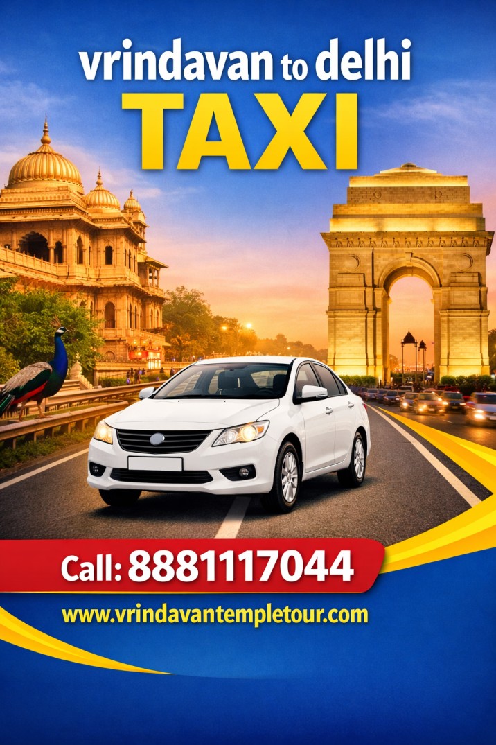 vrindavan to delhi taxi